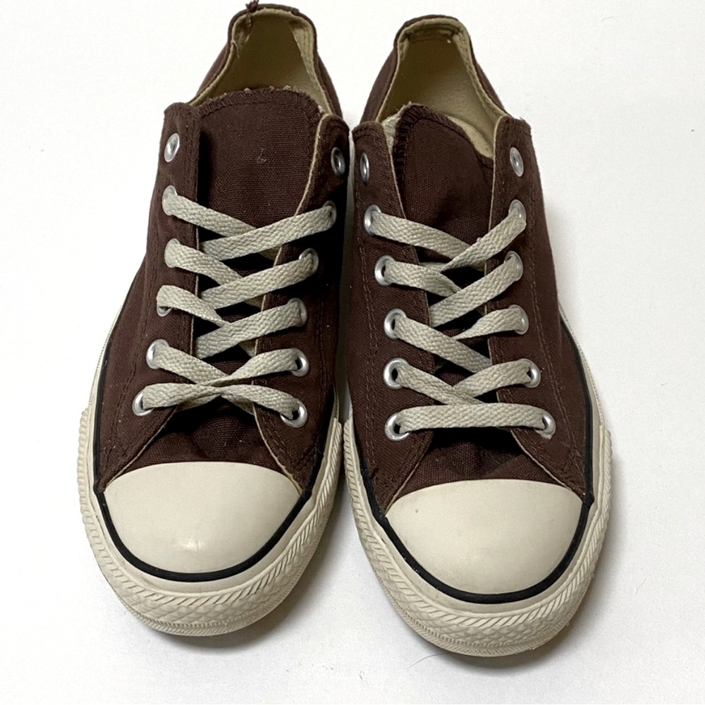 Converse CTAS Unisex Brown Double Tongue Low Top Sneakers